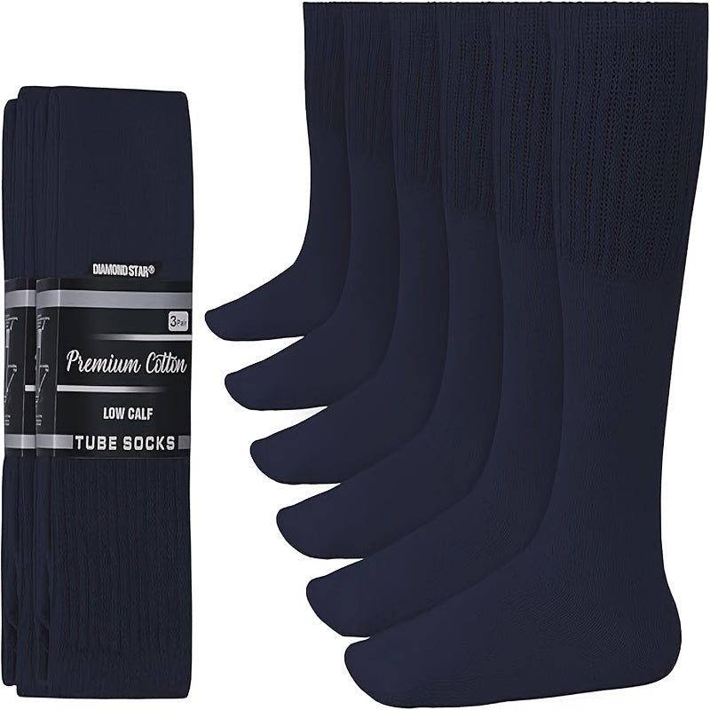 6Double Men's Thickened Sports Over-the-Knee Socks - Elastic Support，Non-Slip Design，Comfortable all day long - Suitable for fitness、Running、Hiking and casual wear - Available in Plus Size and Tall Sizes - High Quality Fabric