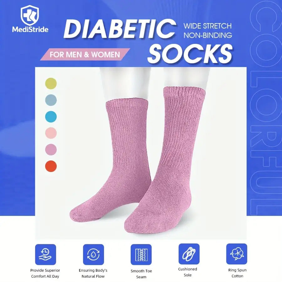 Colorful Non-Binding Casual Ankle Socks