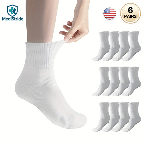 6-Pair Breathable Diabetic Low-Cut Socks