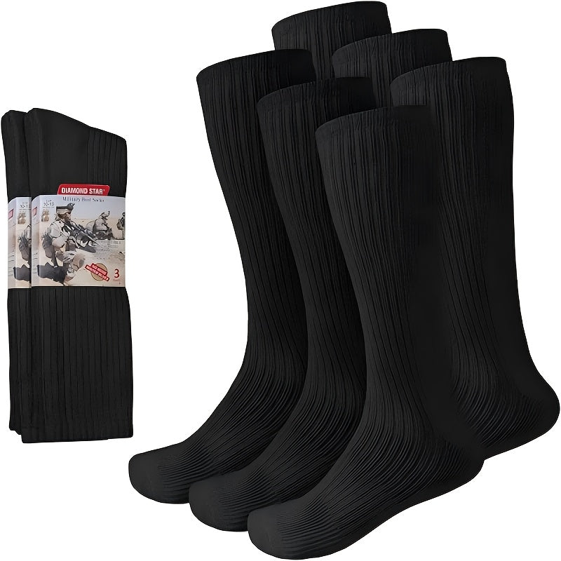 6-Pair Reinforced Mid-Calf Work Socks