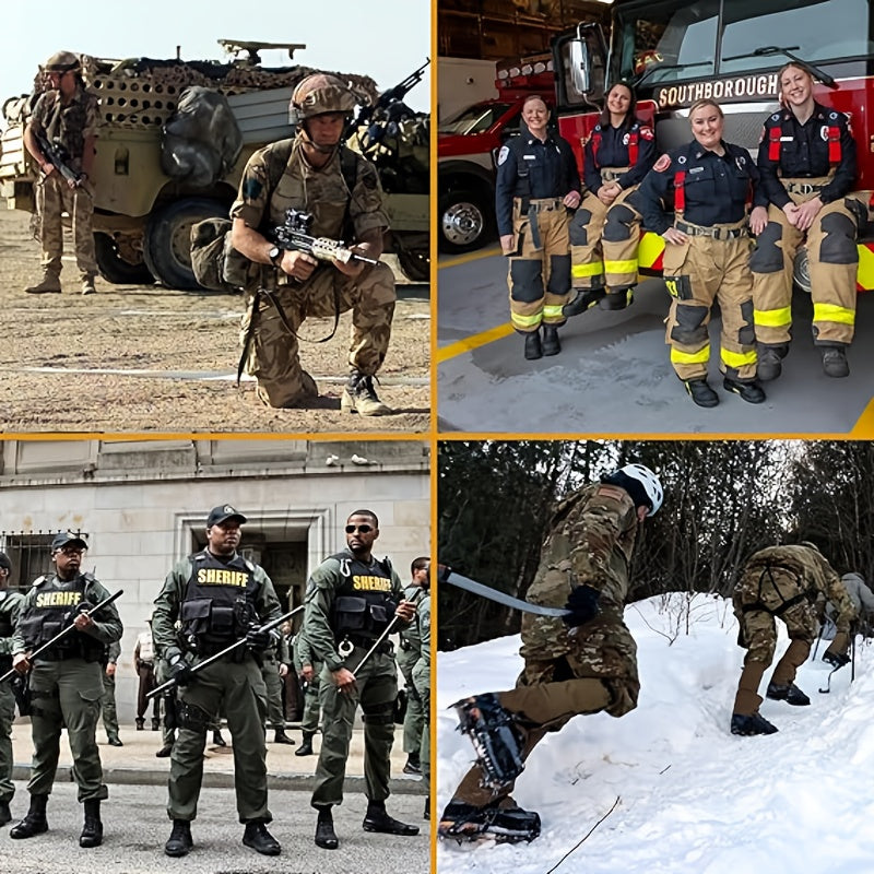 6Double MEDISTRIDE Quick-Dry Mid-Calf Socks，Suitable for firefighters、Police、hiker - Breathable Nylon/Spandex/Polyester Blend，Enhanced toe and heel，Moisture Wicking，Non-Therapeutic，Diabetes Care，Essential for Hiking，Socks with military style，Durable sock