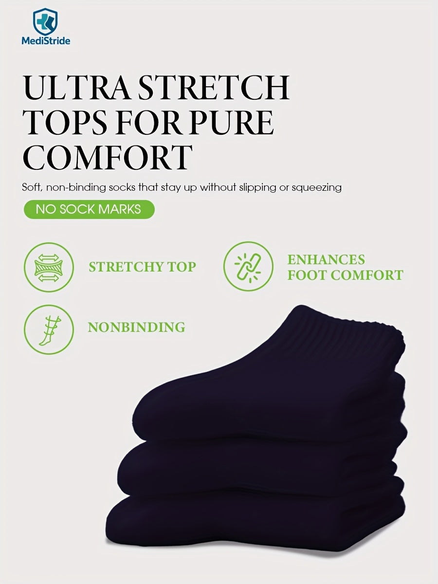 6-Pair Breathable Diabetic Low-Cut Socks