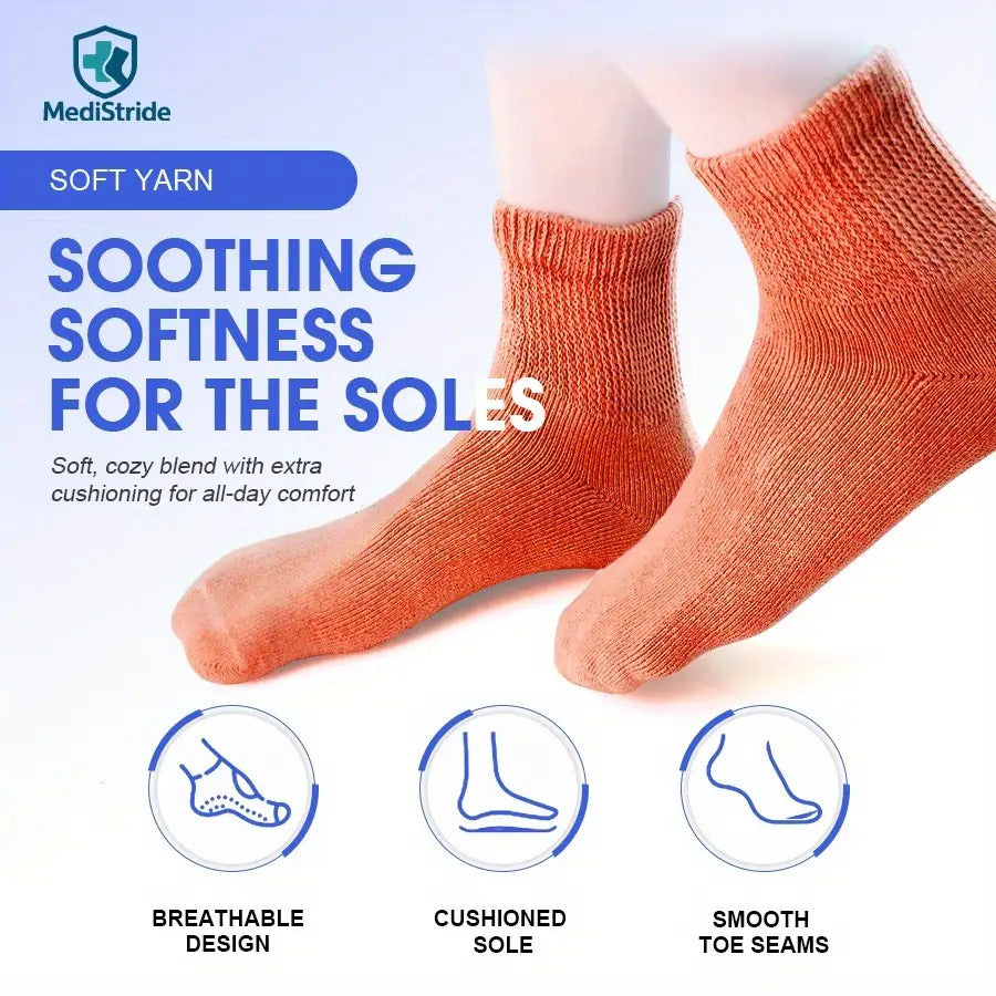 Colorful Non-Binding Casual Ankle Socks