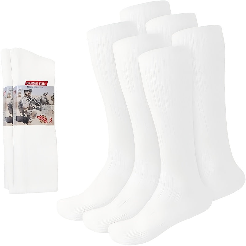 6-Pair Reinforced Mid-Calf Work Socks