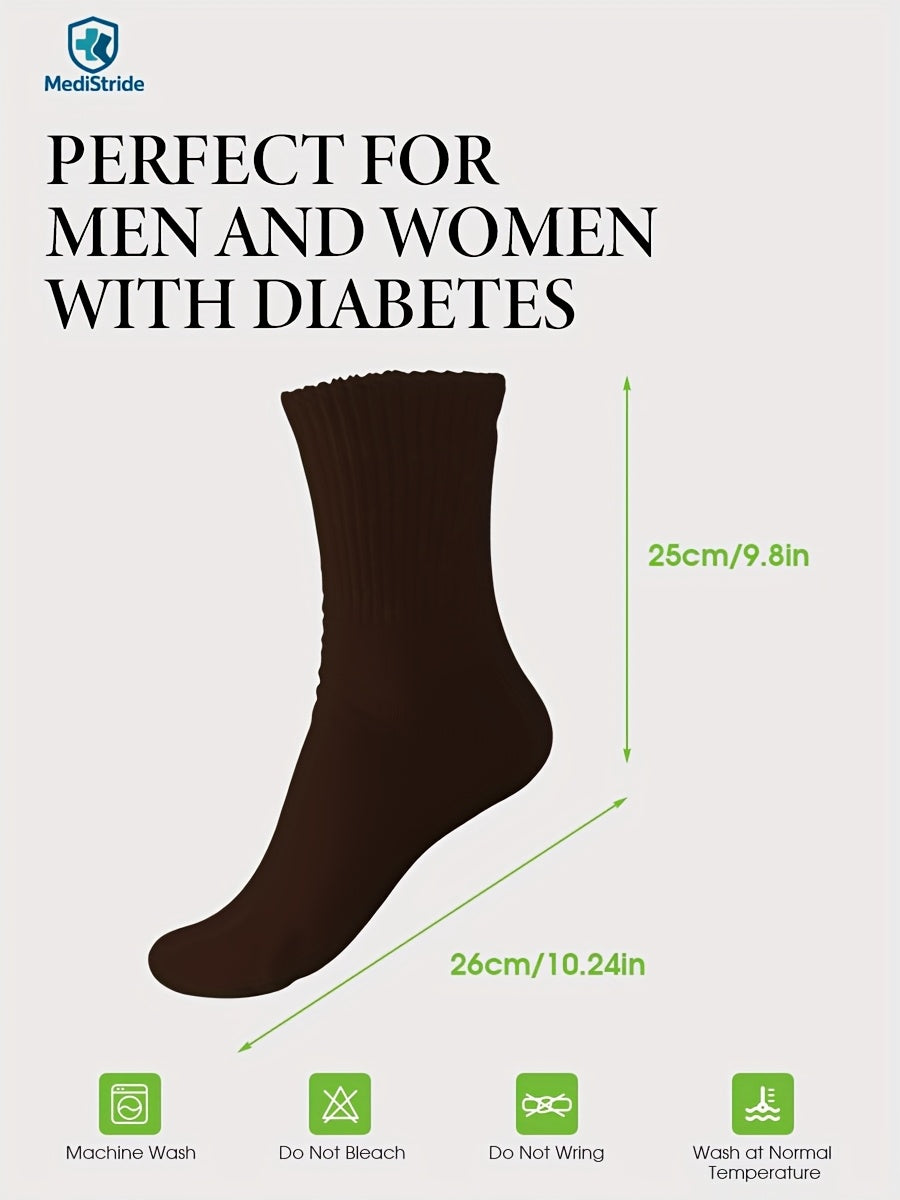 18Double Socks - Unfettered Circular Buffering，Soft and unrestricted open design，Suitable for neuropathy、Blood circulation issues，Daily and Special Care - Unisex（Multi-color packaging：Gray/Black/Beige/Purplish Blue）- Ideal choice for diabetic patients and