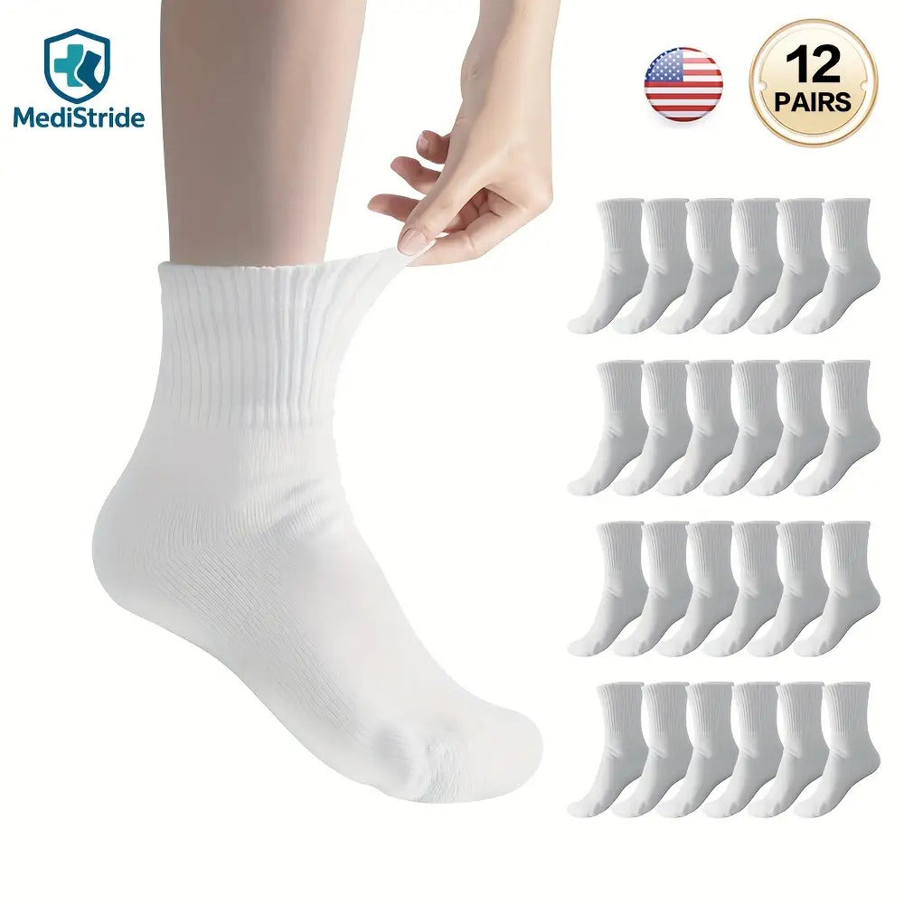 Breathable Low-Cut Socks Super soft and non-elastic Seamless Design Suitable for sensitive feet and swollen ankles