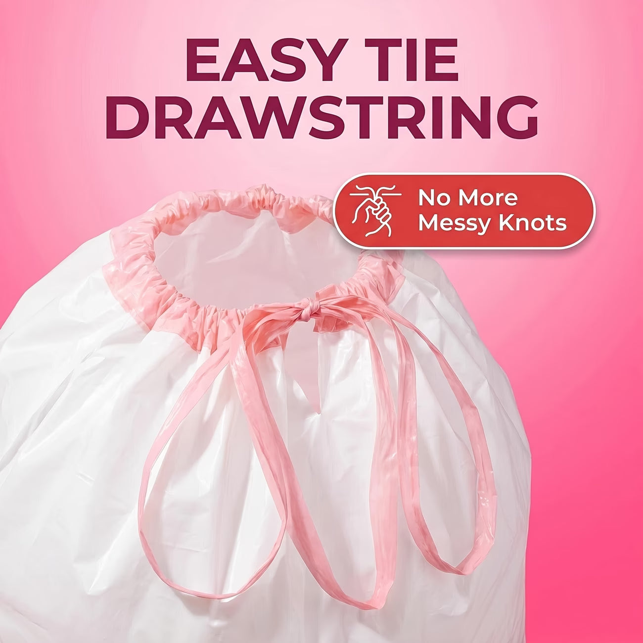 45 packs, 13-gallon, extendable, heavy-duty plastic multi-purpose disposable garbage bags