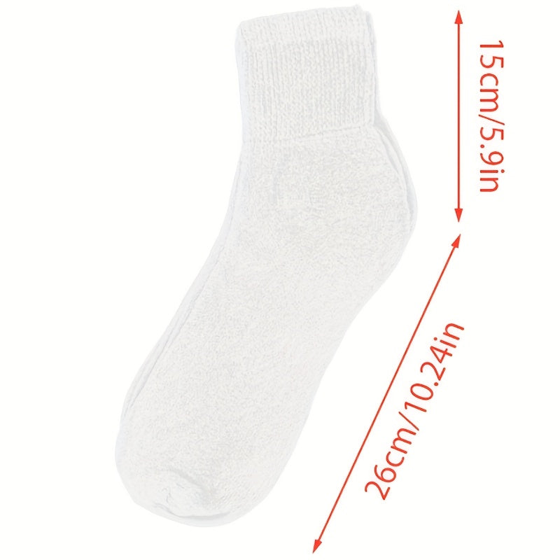 6-Pair Unisex Non-Binding Diabetic Crew Socks