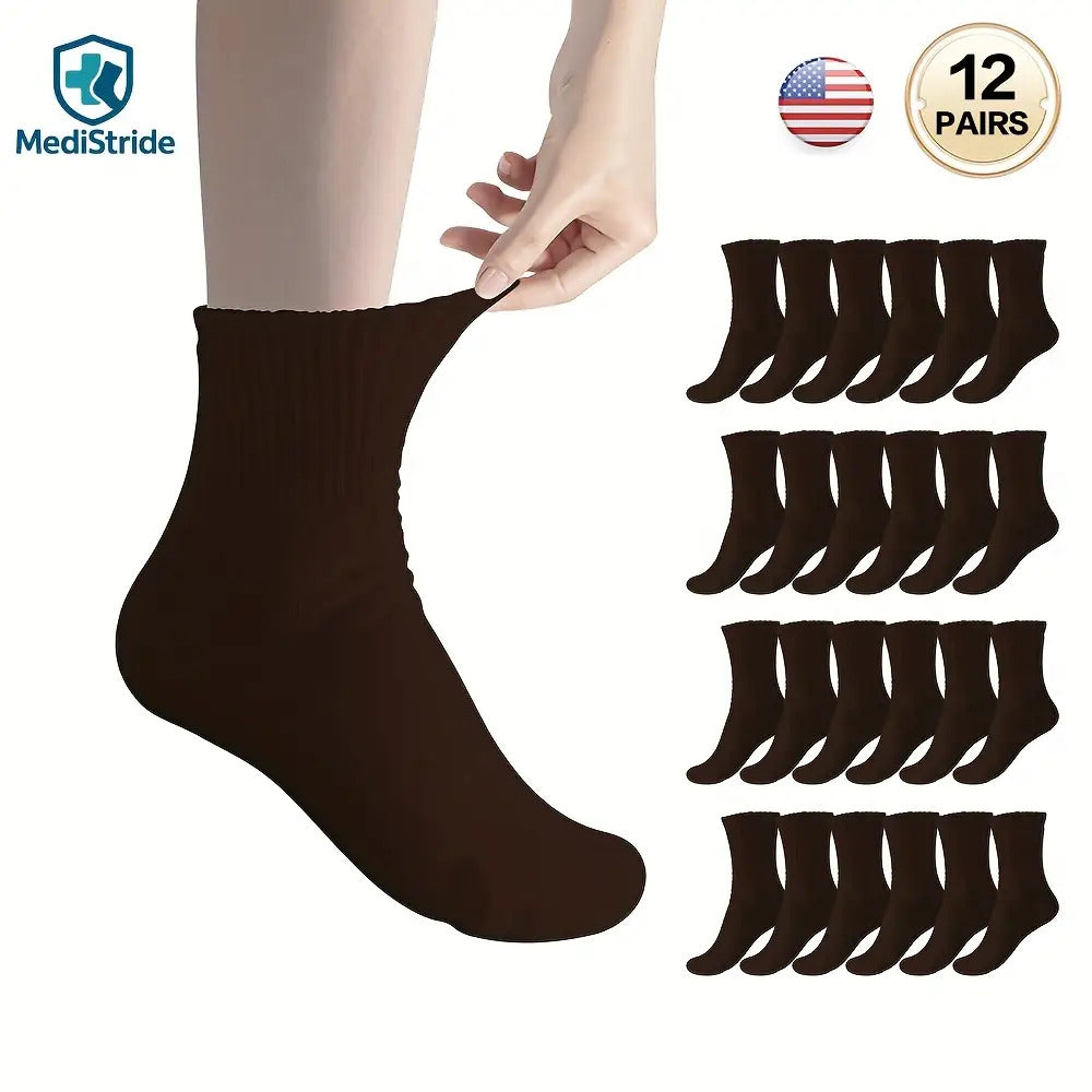 Breathable Low-Cut Socks Super soft and non-elastic Seamless Design Suitable for sensitive feet and swollen ankles