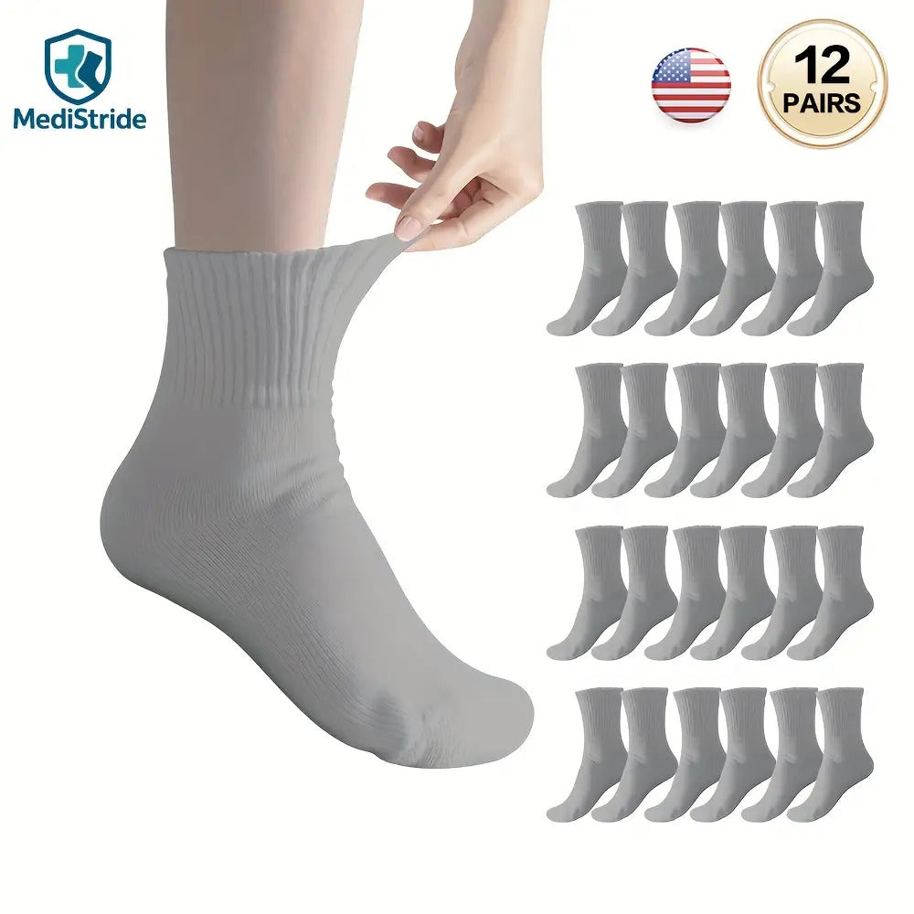 Breathable Low-Cut Socks Super soft and non-elastic Seamless Design Suitable for sensitive feet and swollen ankles