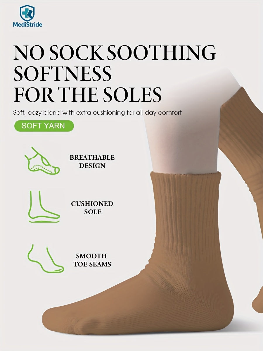 6-Pair Breathable Diabetic Low-Cut Socks