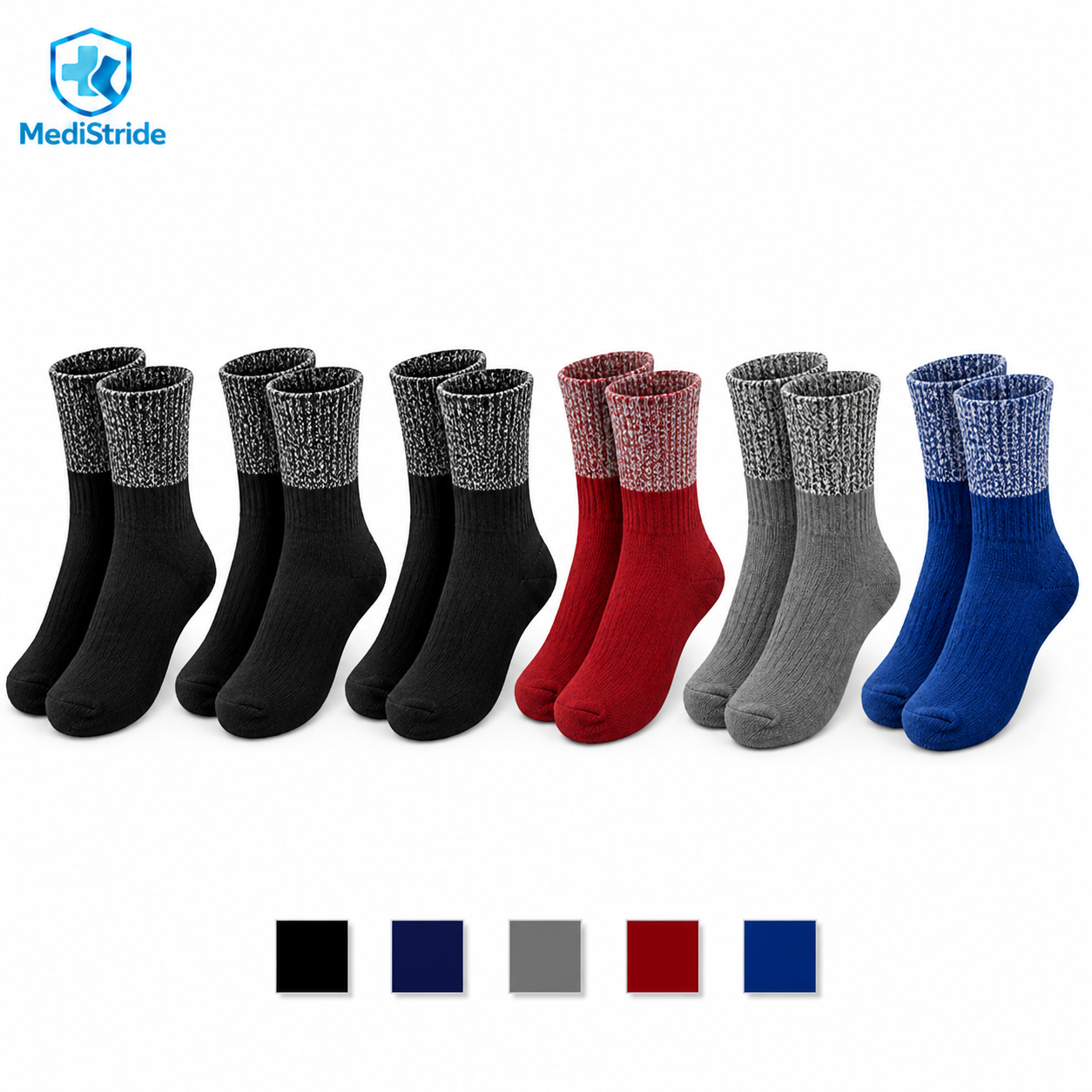 Unisex Multicolor Warm Winter Socks