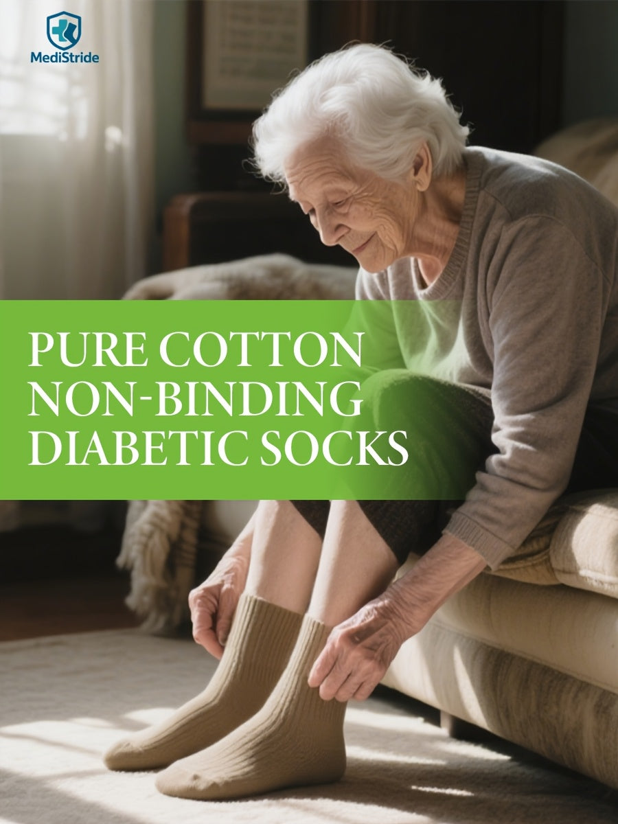 6-Pair Breathable Diabetic Low-Cut Socks